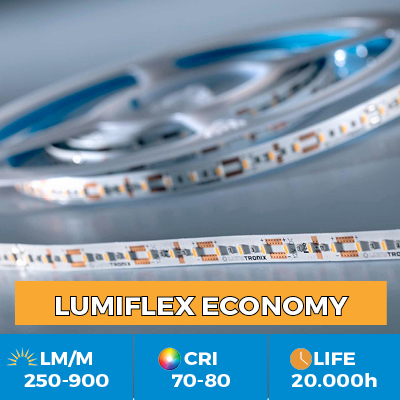 Flexible LED Economy Strip up to 900 lm per meter